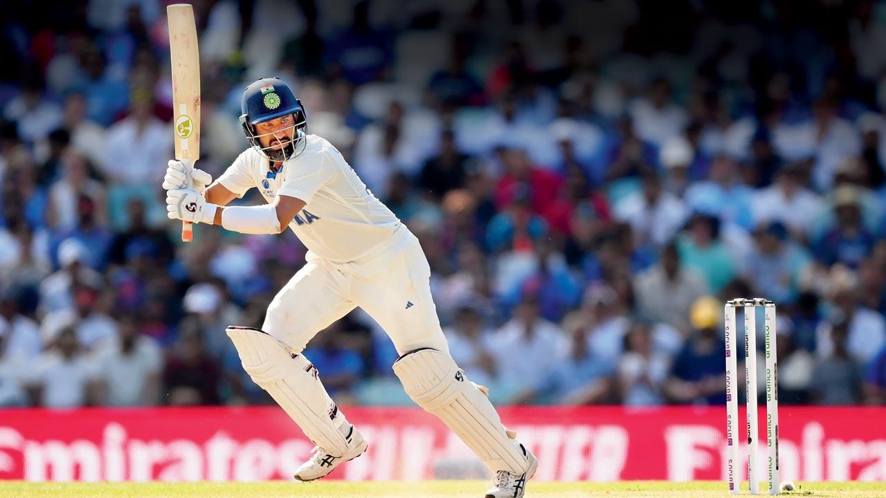 Cheteshwar Pujara durante la final del Campeonato de Pruebas Mundiales contra Australia en Oval, Inglaterra, en 2023. Pic/Getty Images