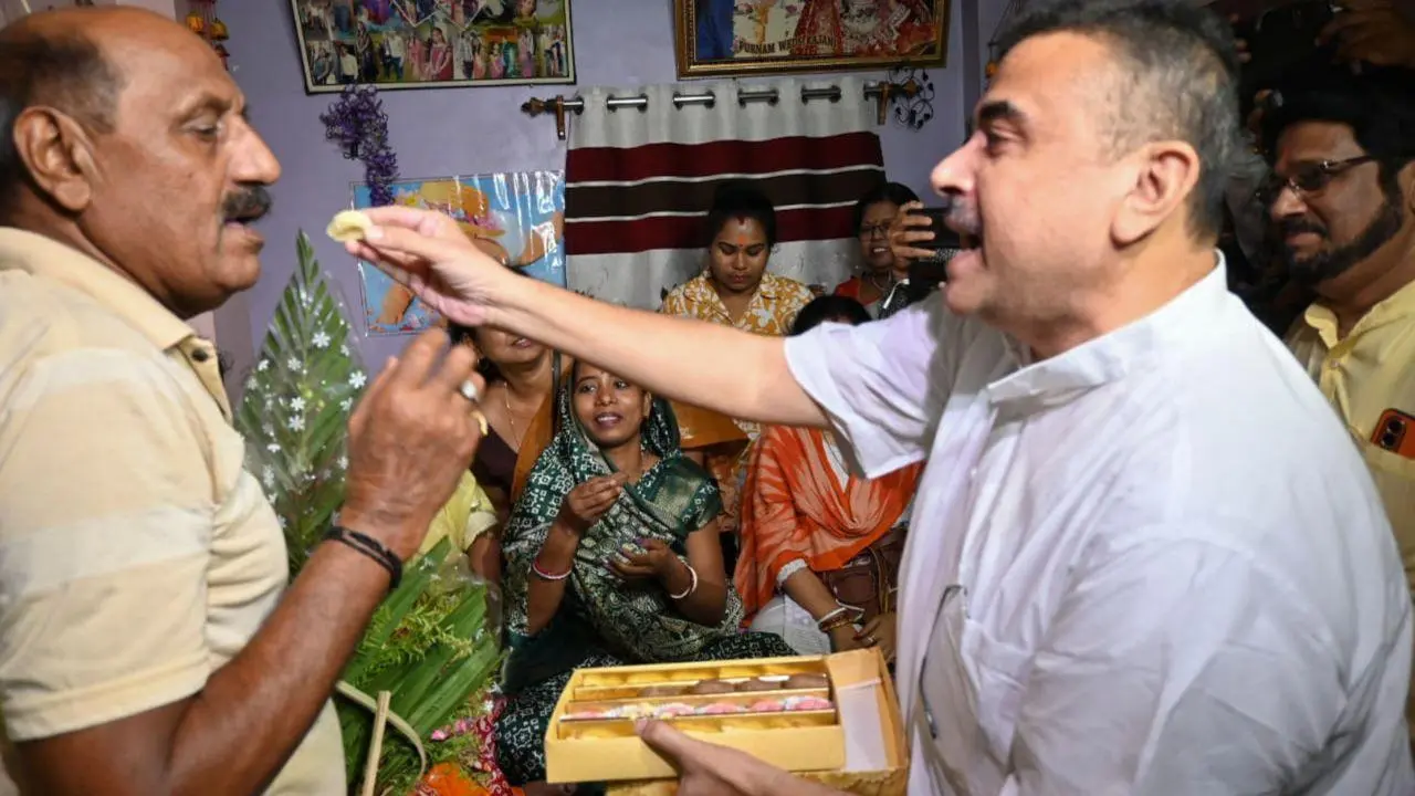 IN PHOTOS: BSF constable Purnam Kumar Shaw’s family celebrates his release