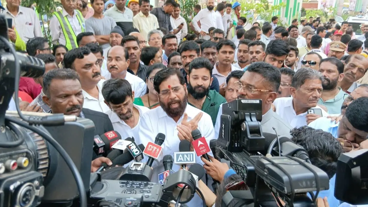IN PHOTOS: Eknath Shinde inaugurates Bhayanderpada flyover in Thane