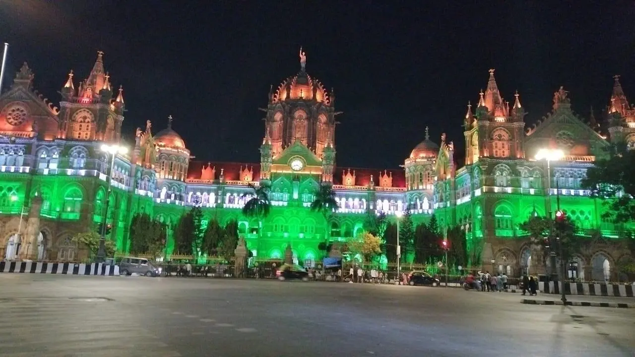 Mumbai: CSMT illuminates in tricolour to celebrate success of Operation Sindoor