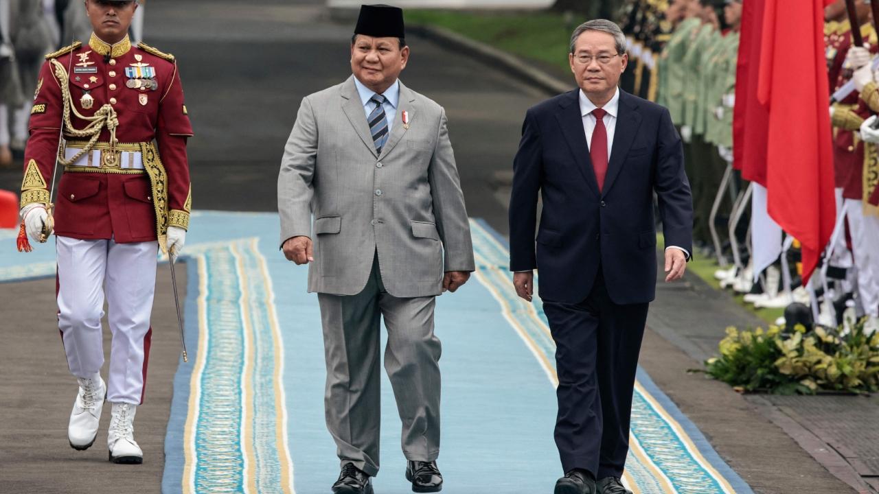 Subianto expressed gratitude to the Chinese government and its companies 