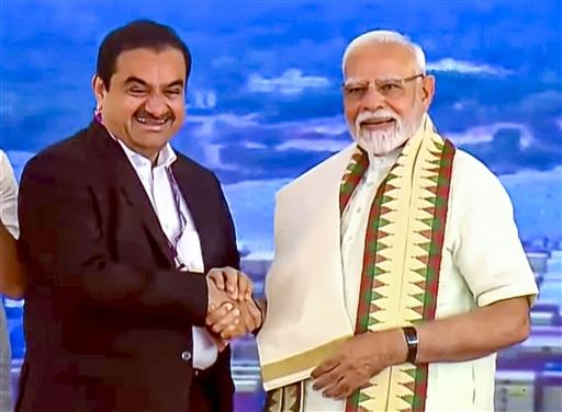 PM Modi arrived in Thiruvananthapuram on Thursday night ahead of the inauguration ceremony. He was transported by helicopter to the port and visited its operations centre and deck.