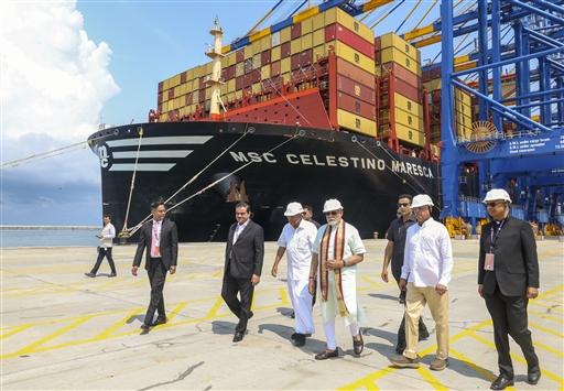 Kerala Ports Minister VN Vasavan addressed the media on the eve of the commissioning ceremony.