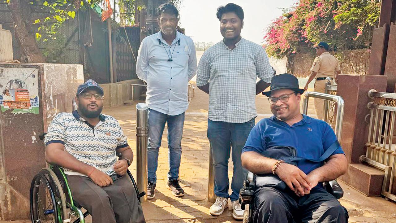 Rahul Ramugade and Siddharth Mhatre at Shivaji Park, putting ability over disability