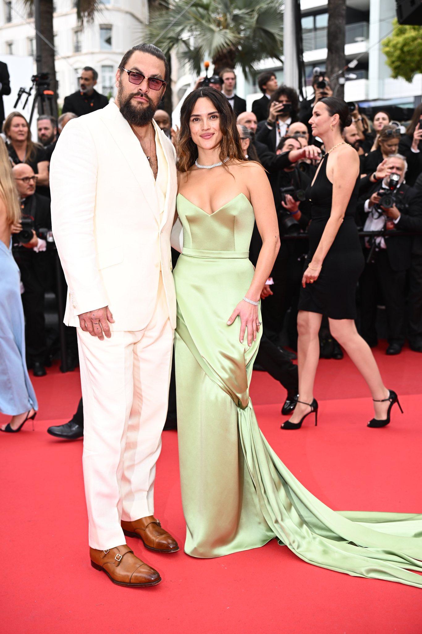 Jason Momoa was the perfect boyfriend as he walked the red carpet with his lady love Adria Arjona at Cannes 2025 for Splitsville, her upcoming movie with Dakota Johnson. The couple looked elegant as Jason complemented Adria in a crisp white suit