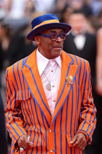 Spike Lee was also snapped on the red carpet at the Cannes Film Festival as he arrived for the screening of Highest 2 Lowest. The ace director looked stylish in a unique orange-and-blue striped suit, paired with a white shirt