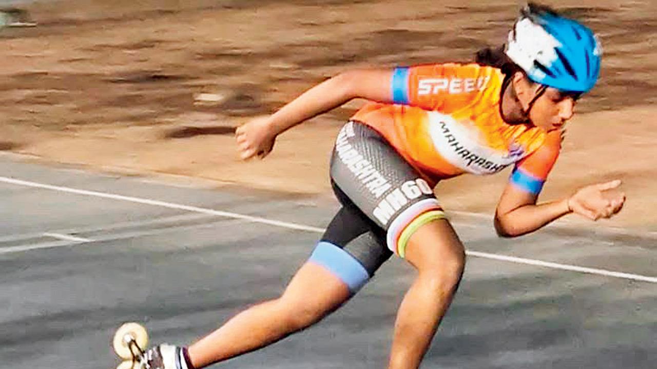 Diviena Kannangar during a practice run.  Pic Courtesy/Ajay Shivlani