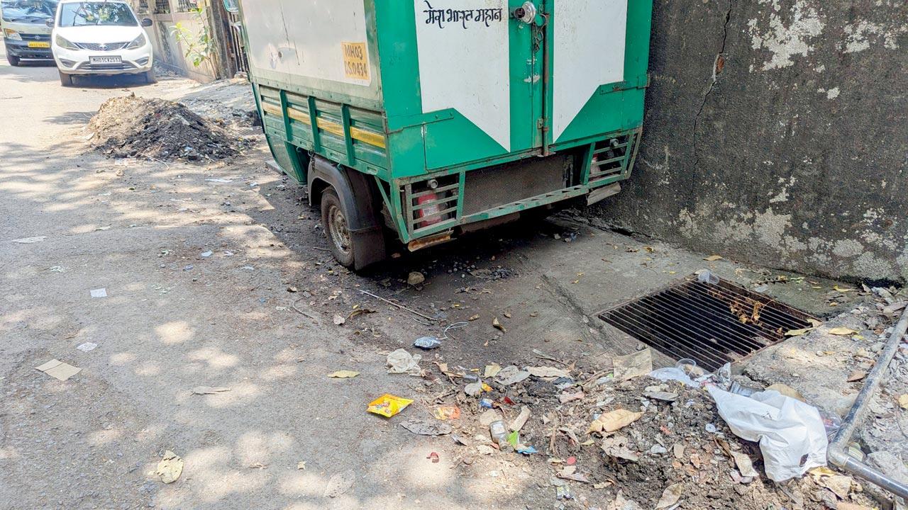 Drying muck in Mulund East