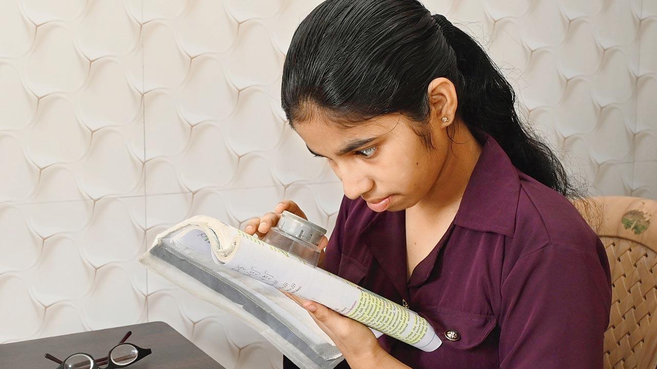 Lavina studies for success. Pics/Satej Shinde