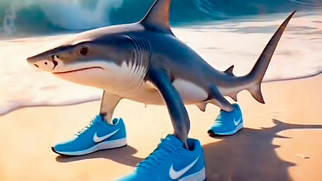 The viral TRALALA audio originates  AI generated shark Tralalero Tralala. Pic/Instagram@yogahya
