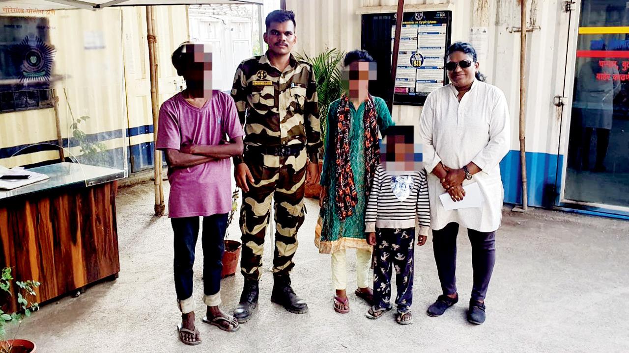 The boy reunited with his parents at Goregaon police station