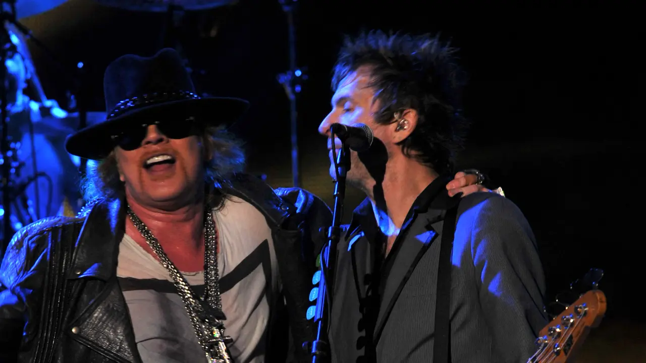 While they performed in Bengaluru, which has a history of hosting some of the best rock concerts in the country, their performance at MMRDA grounds in Bandra Kurla Complex was also quite a hit. In photo, Axl teams up with bass player Tommy Stinson during the same performance in Bengaluru