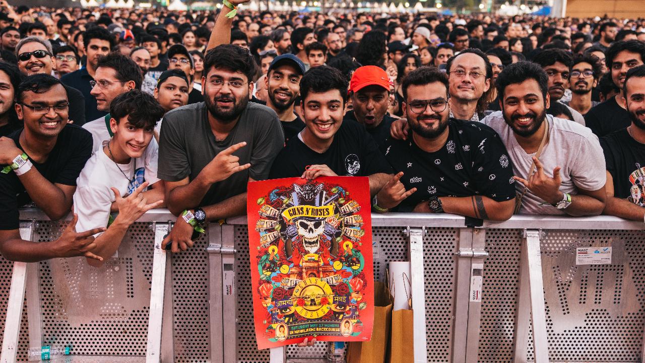 Mumbaikars and fans from all over the country were treated to 'Bad Obsession', 'Live and Let Die', 'Better' and 'Civil War' in a show produced by BookMyShow Live, that lasted close to three hours
