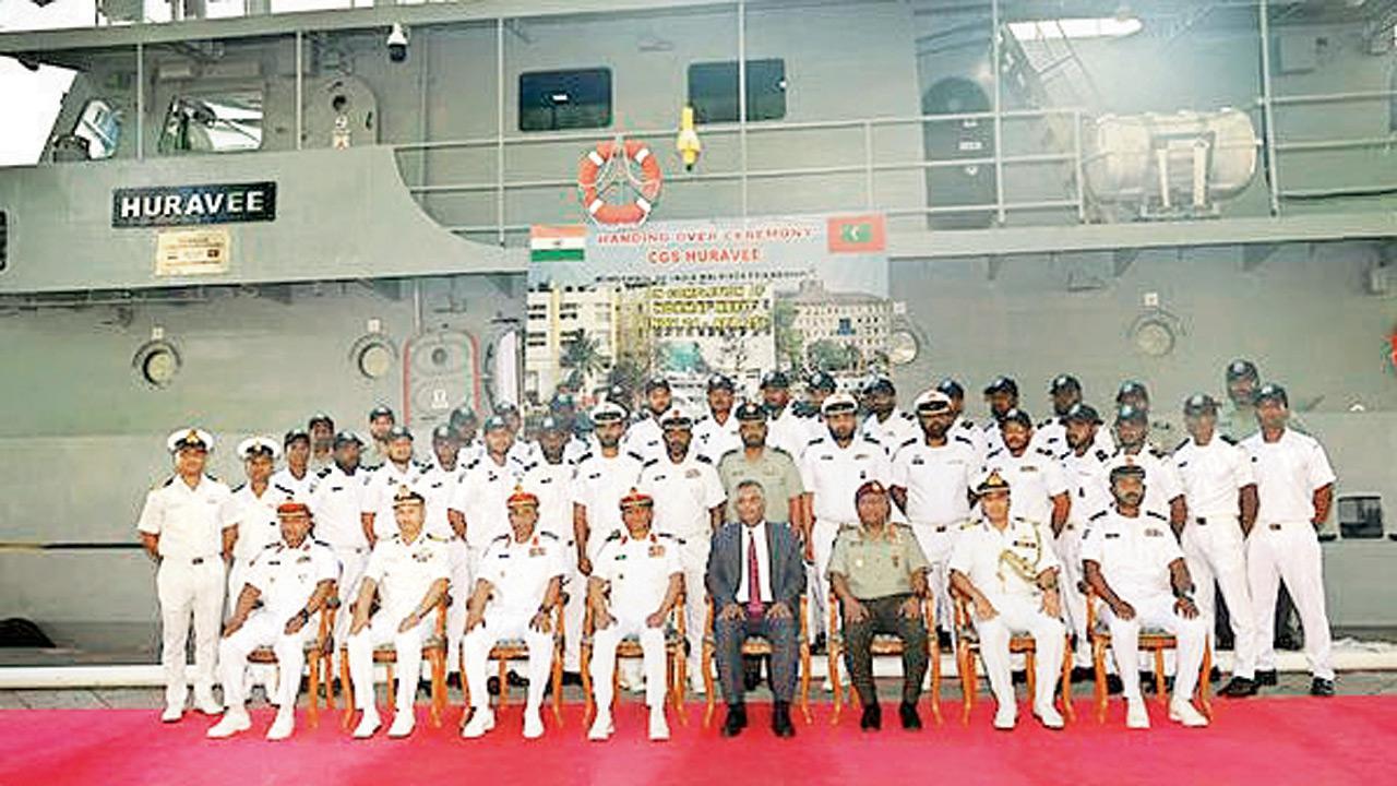 INS Kochi arrives in Male, hands over Coast Guard ship to Maldives