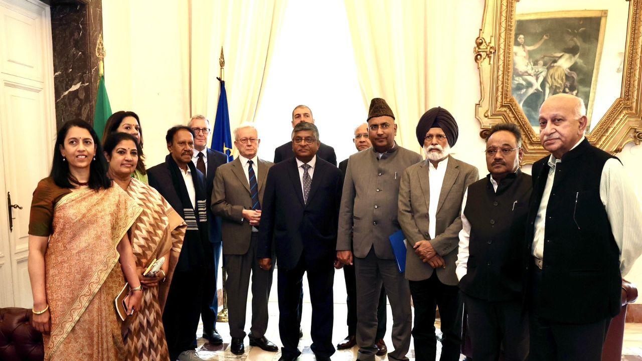 Earlier, the all-party delegation under the BJP MP arrived in Rome, following the conclusion of its visit to France. The delegation is on a diplomatic mission aimed at briefing international partners on India's response to the April 22 Pahalgam terror attack and its broader fight against cross-border terrorism