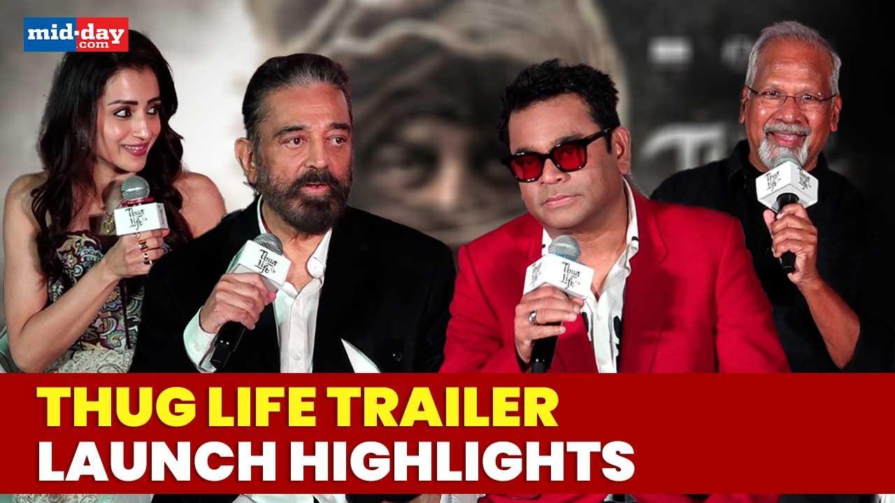 Kamal Haasan, Trisha, Mani Ratnam, & AR Rahman Attend 'Thug Life' Trailer Launch