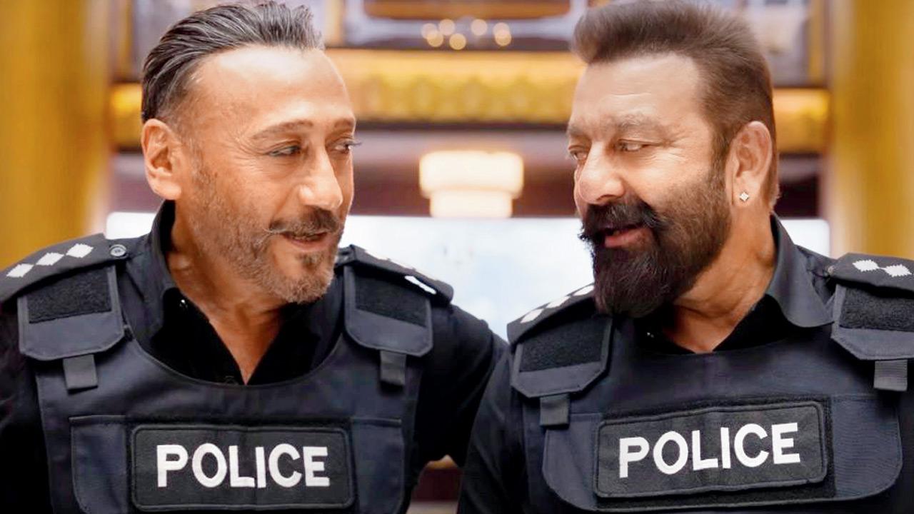 Jackie Shroff and Sanjay Dutt in the film