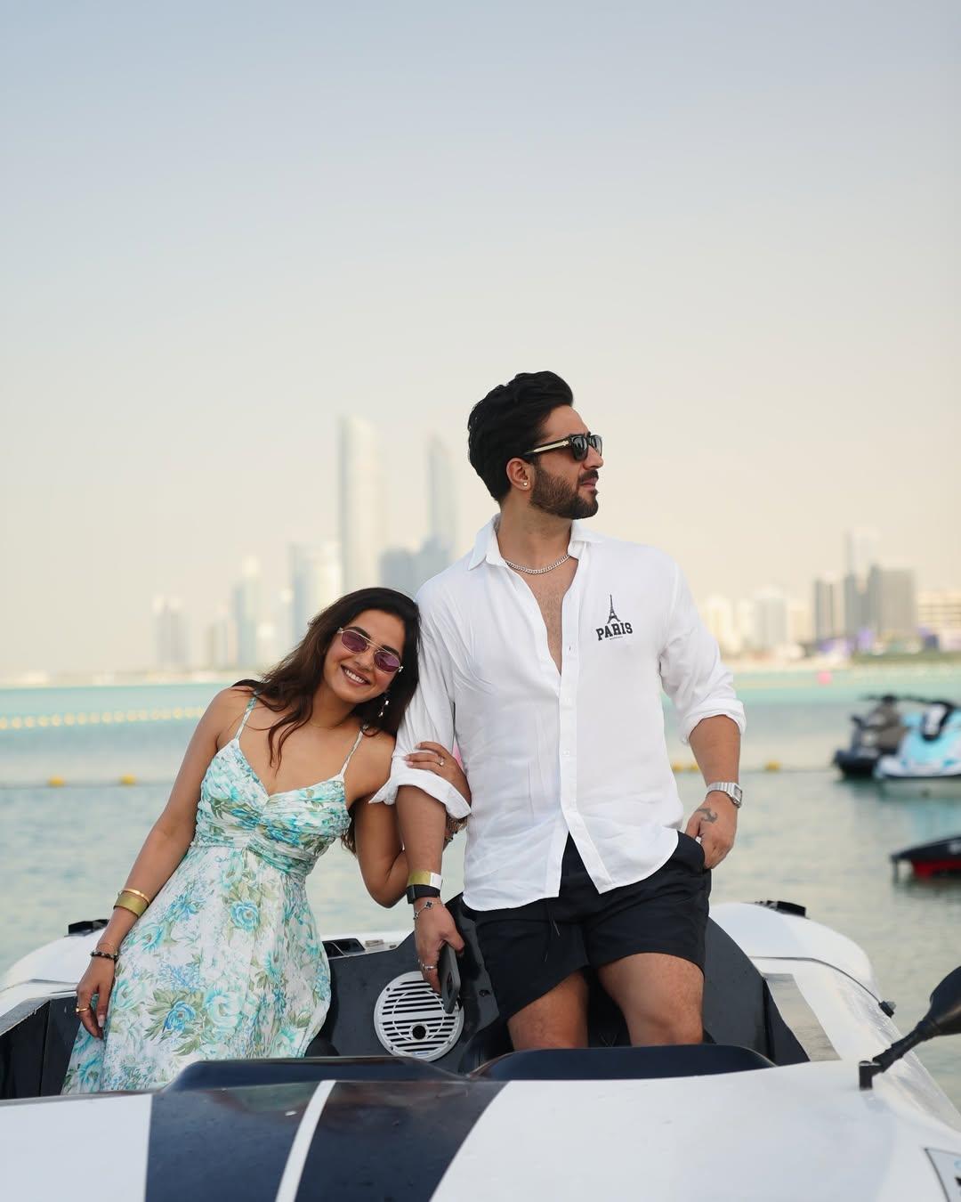 And if NYC and LA weren’t enough to spark our travel FOMO, Jasmin also shared photos from her Dubai trip with Aly Goni