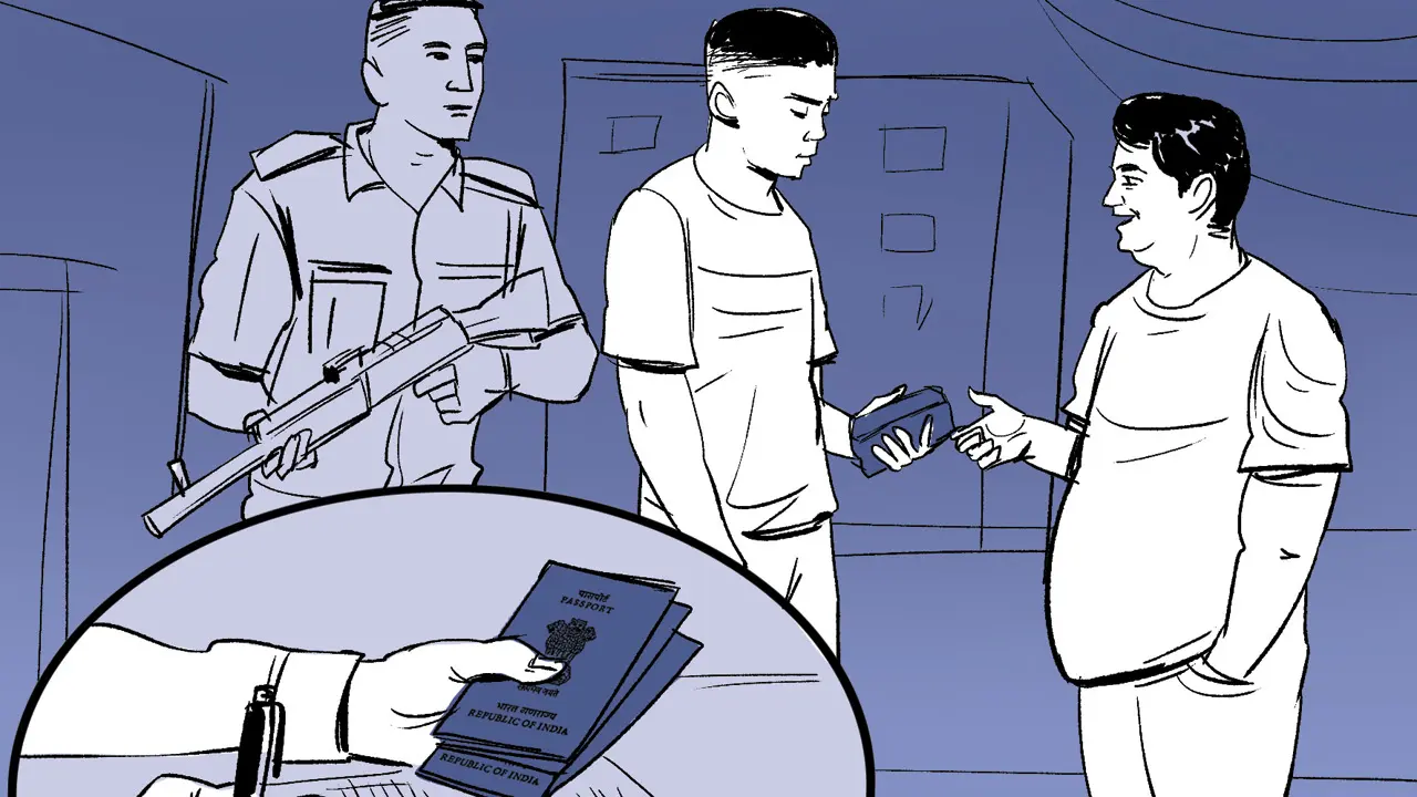 On arrival, a Chinese scammer with an armed guard seized their passports; he had paid Rs 5 lakh per victim