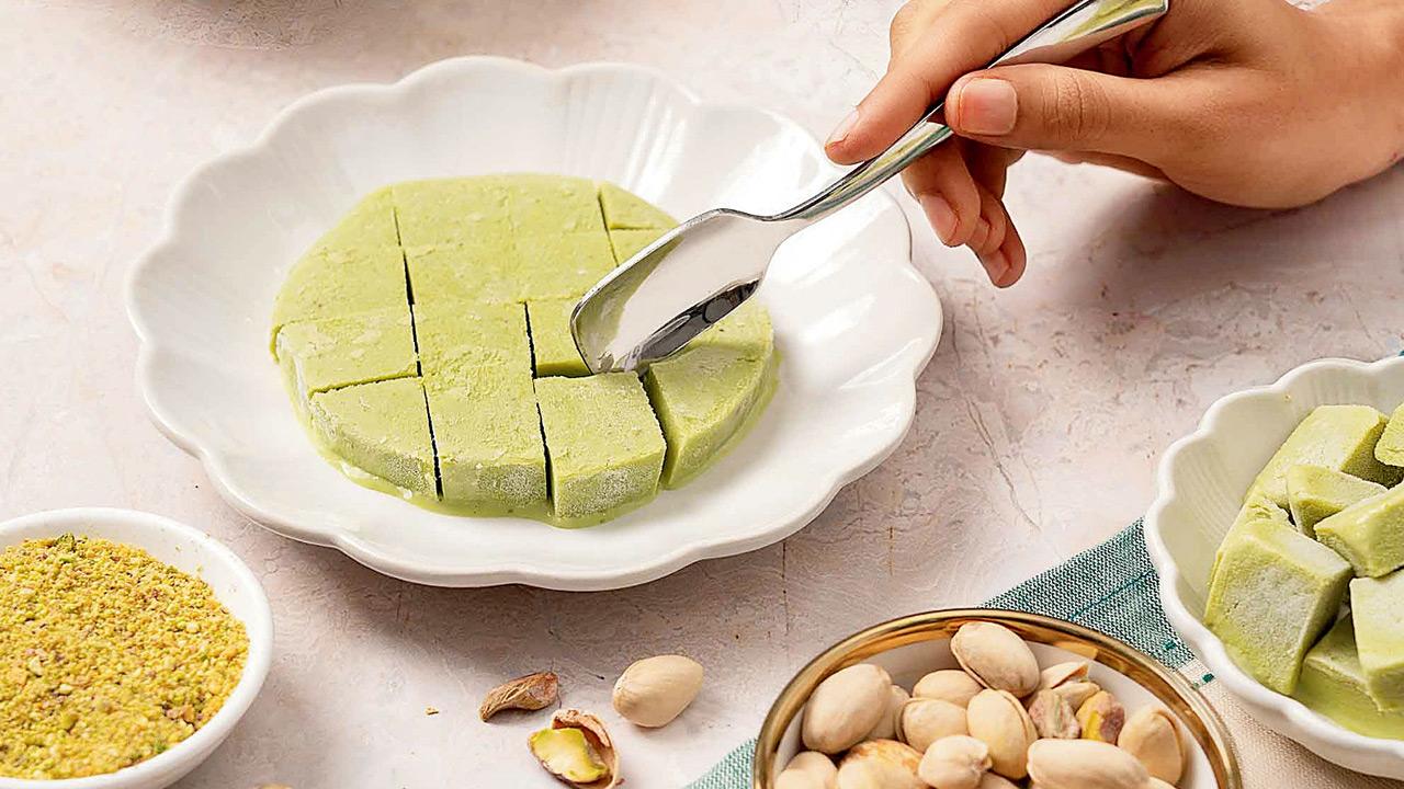 Milky magic (Pic Courtesy: Parsi Dairy Fram)
If you’re looking for respite after a stroll on the blazing sands of Chowpatty, try the malai and kesar pista delights at this landmark.
ON Parsi Dairy Farm, 261-63, Shamaldas Marg, Princess Street, Marine LinesCALL 9987822225COST Rs 135 (100 gm) onwards