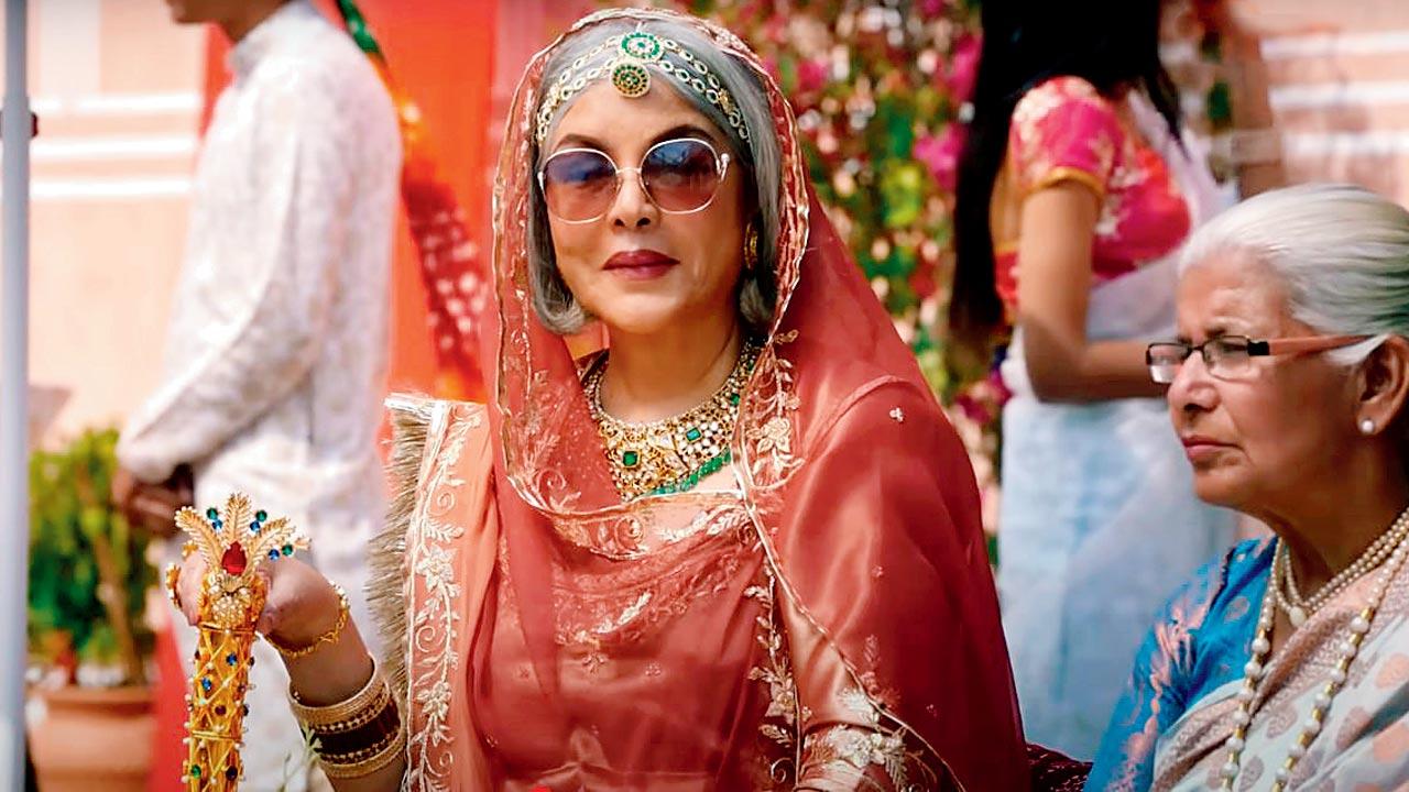 Zeenat Aman in The Royals. Pics/AFP, Instagram