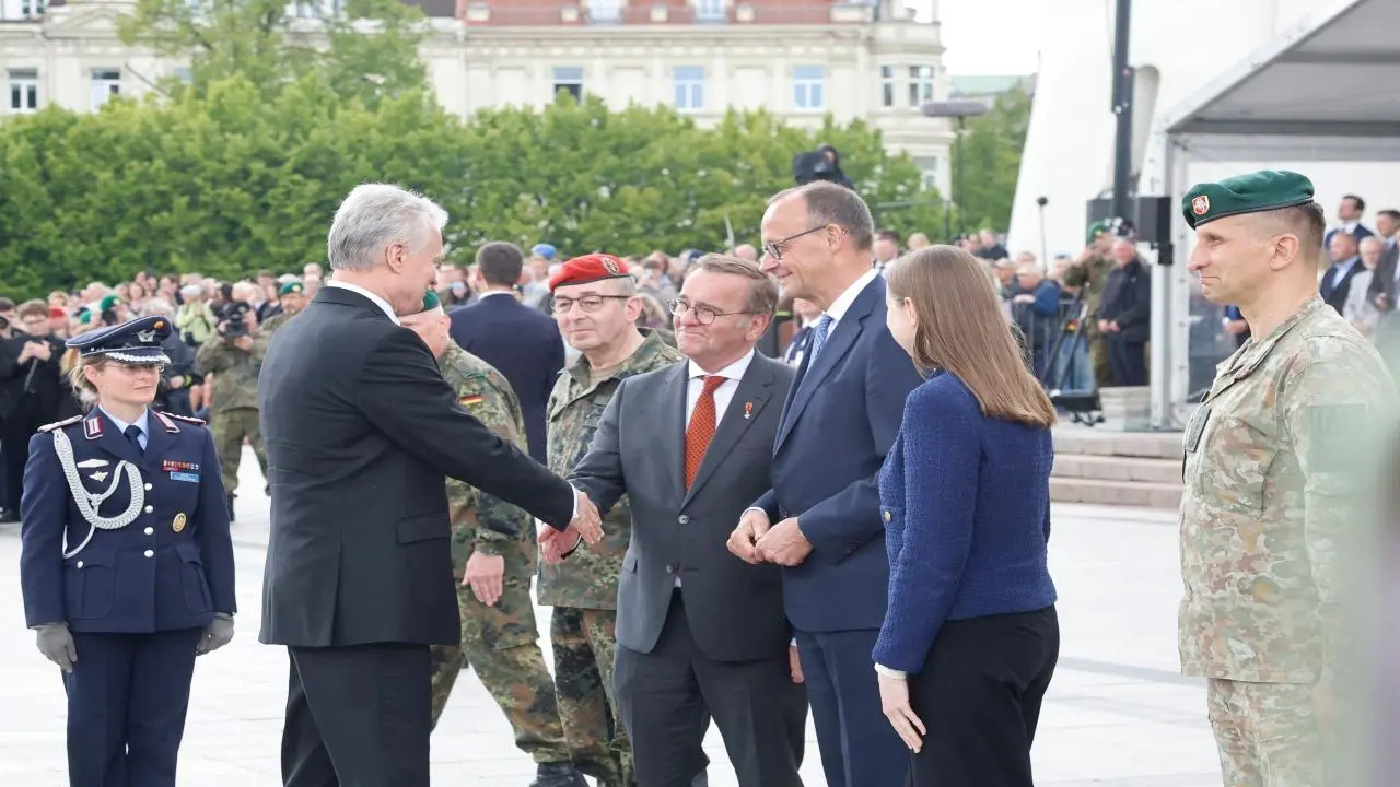 German Chancellor Friedrich Merz inaugurates historic new brigade in Lithuania