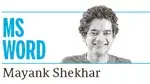 Mayank Shekhar