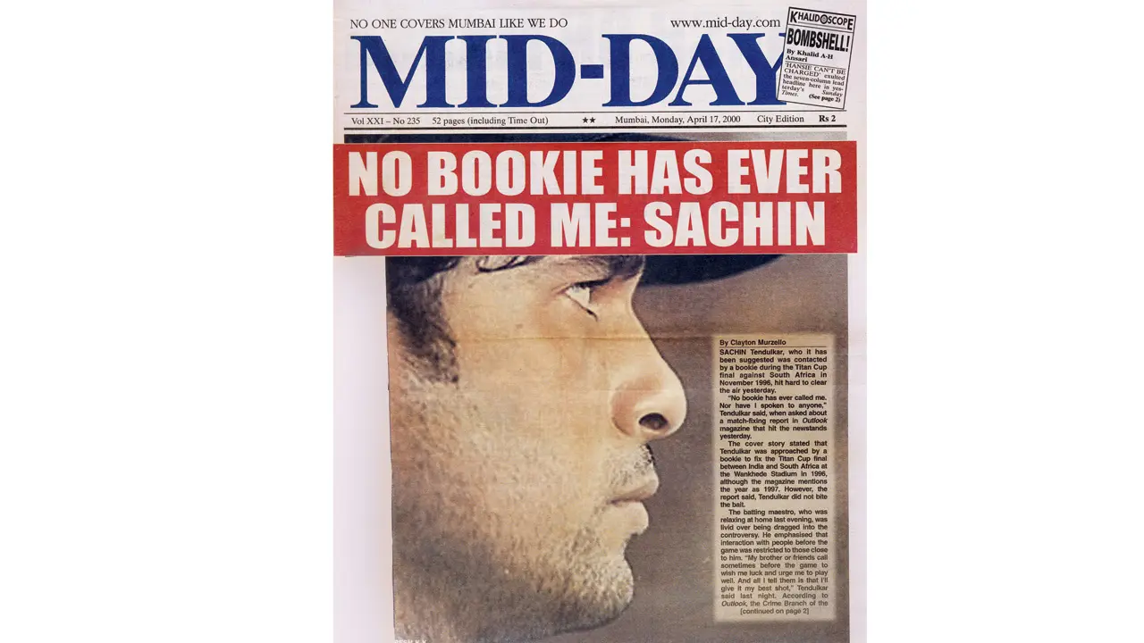 How mid-day covered the India vs South Africa match-fixing scandal in 2000
