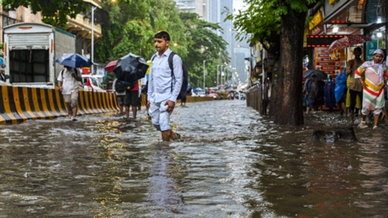 Several parts of the city received moderate to heavy rainfall on Monday