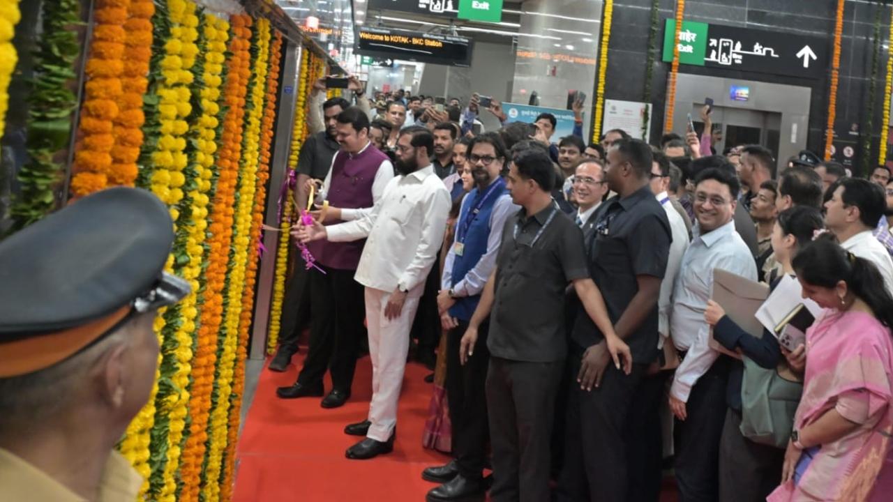Phase 2A of Metro Line 3, also called Aqua Line, is 9.77 km long, and its tunnel has been built through the rockbed underneath the Mithi River