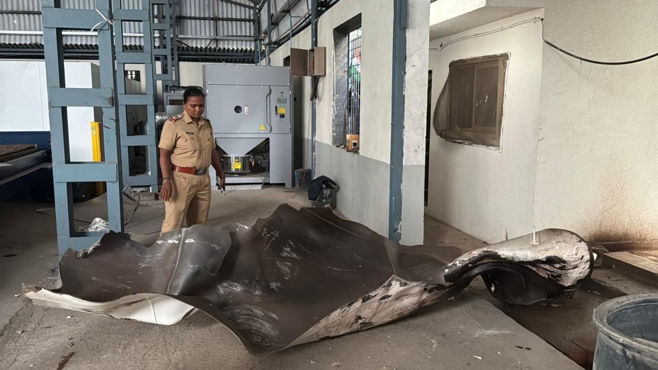 Factory worker critically injured after nitrogen cylinder explodes in Naigaon