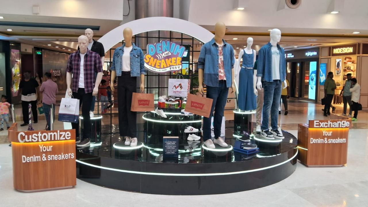 Denim and Sneakers fest Nexus Seawoods Mall is hosting a 'Denim & Sneaker Fest', which is a celebration of two of fashion’s most iconic staples. Running till June 15, the fest brings together the widest range of denim collections and the coolest sneakers in town, from top international brands to homegrown labels. Lovers of denims and sneakers can expect to find the latest styles from the likes of Levi's, Jack & Jones, ONLY, Vero Moda, Super Dry, Gas, CK, GAP, Mango, Celio, Being Human, American Eagle, Nike, Puma, Skechers, Asics, H&M, Azorte, Lifestyle, and Shoppers Stop
Where: Nexus Seawoods Mall, Navi Mumbai When: On till June 15