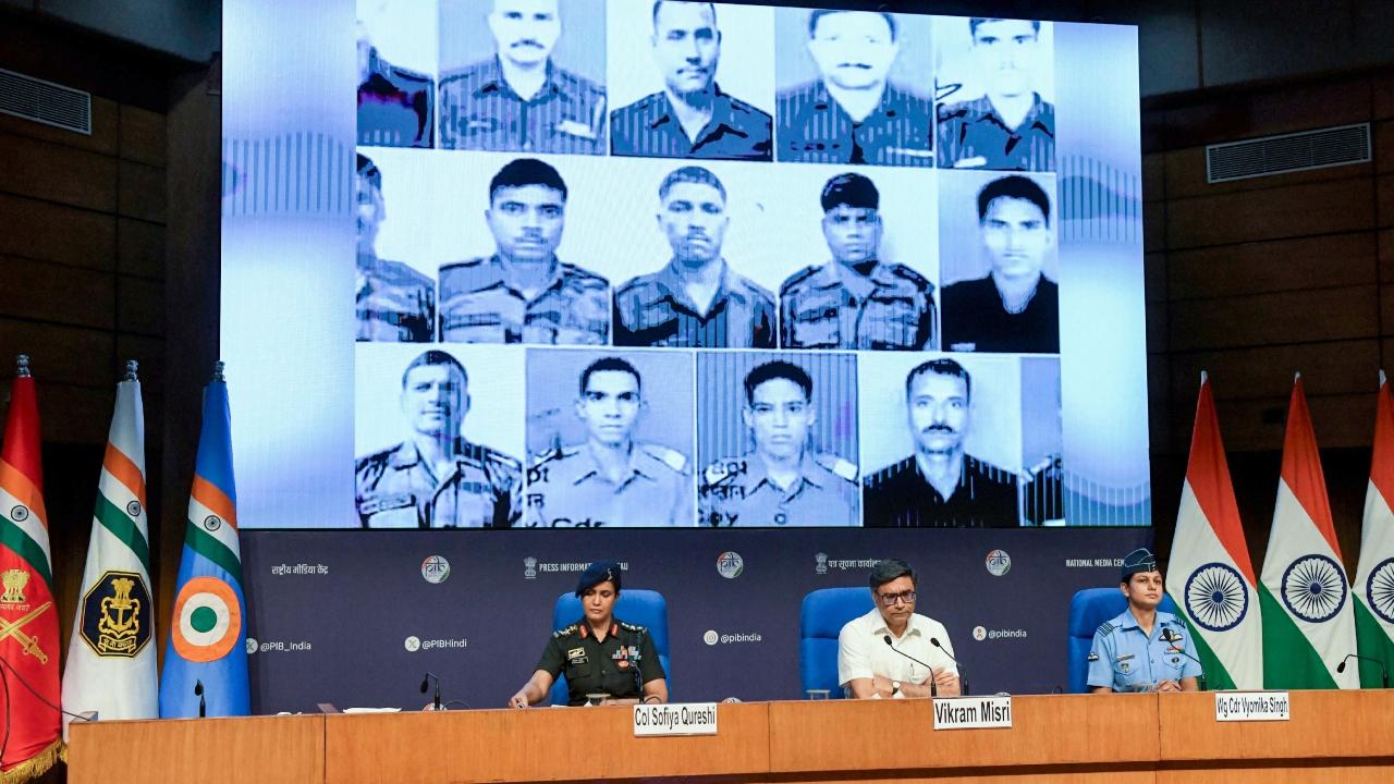 Colonel Qureshi detailed the targeted camps, stating that the four terrorist camps destroyed in Pakistan are Bahawalpur, Muridke, Sarjal, and Mehmoona Joya