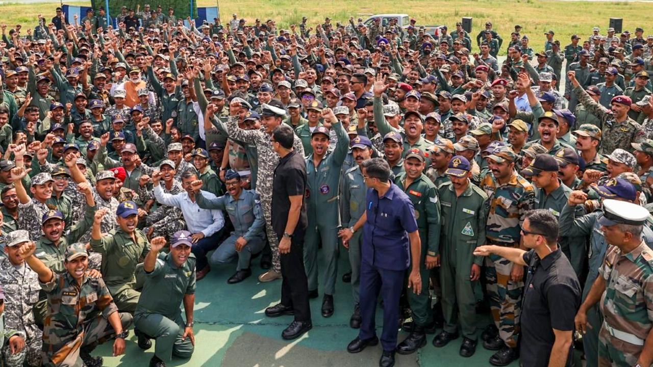 PM Modi said Indian Air Force, Army Navy, Border Security Force and India's paramilitary forces are constantly on alert