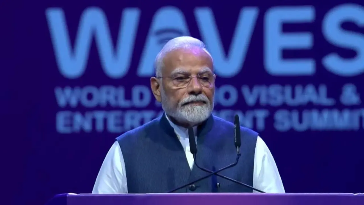 In Photos: PM Modi in Mumbai inaugurates WAVES summit 2025