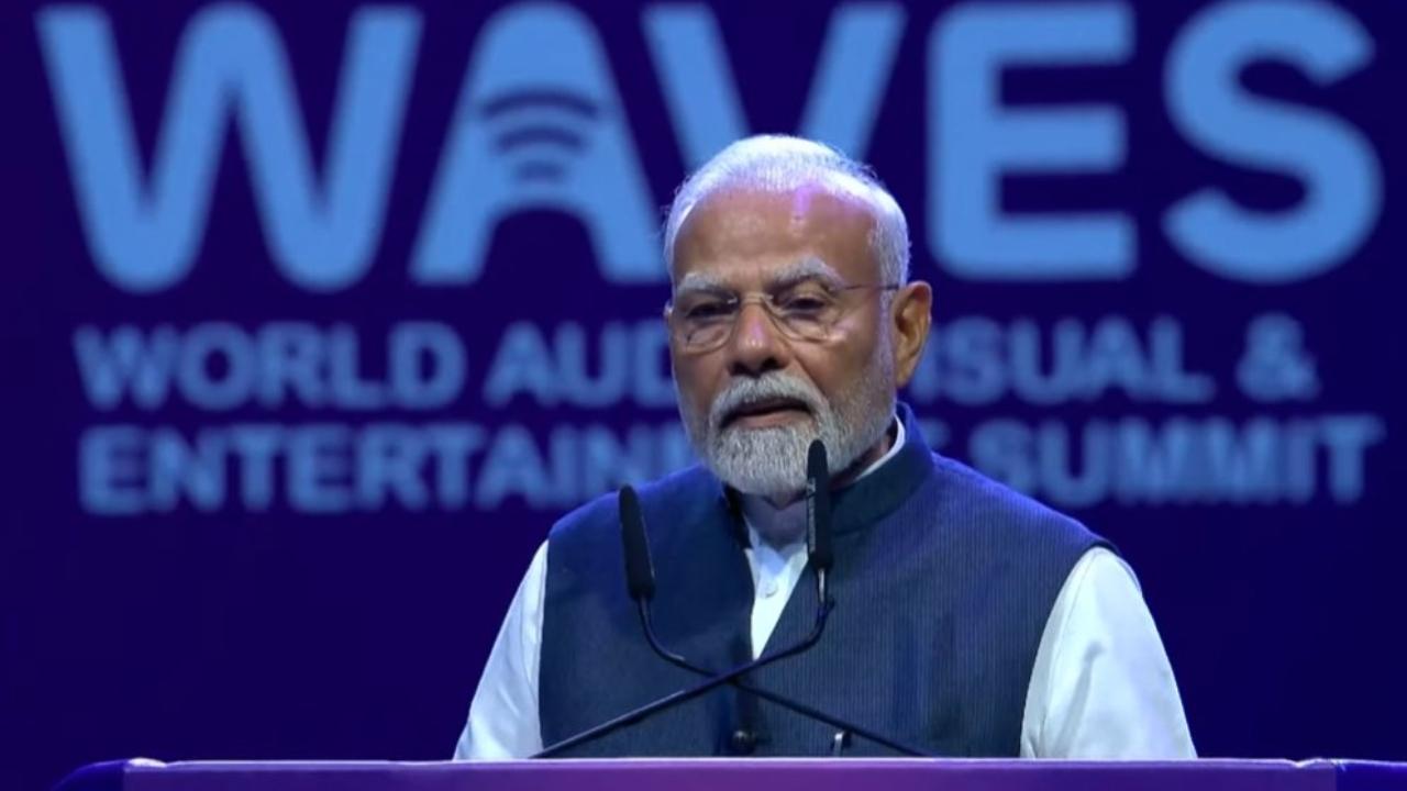 Prime Minister said, WAVES is attracting global attention as artists, innovators, investors and policy makers from over 100 countries have gathered under one roof
