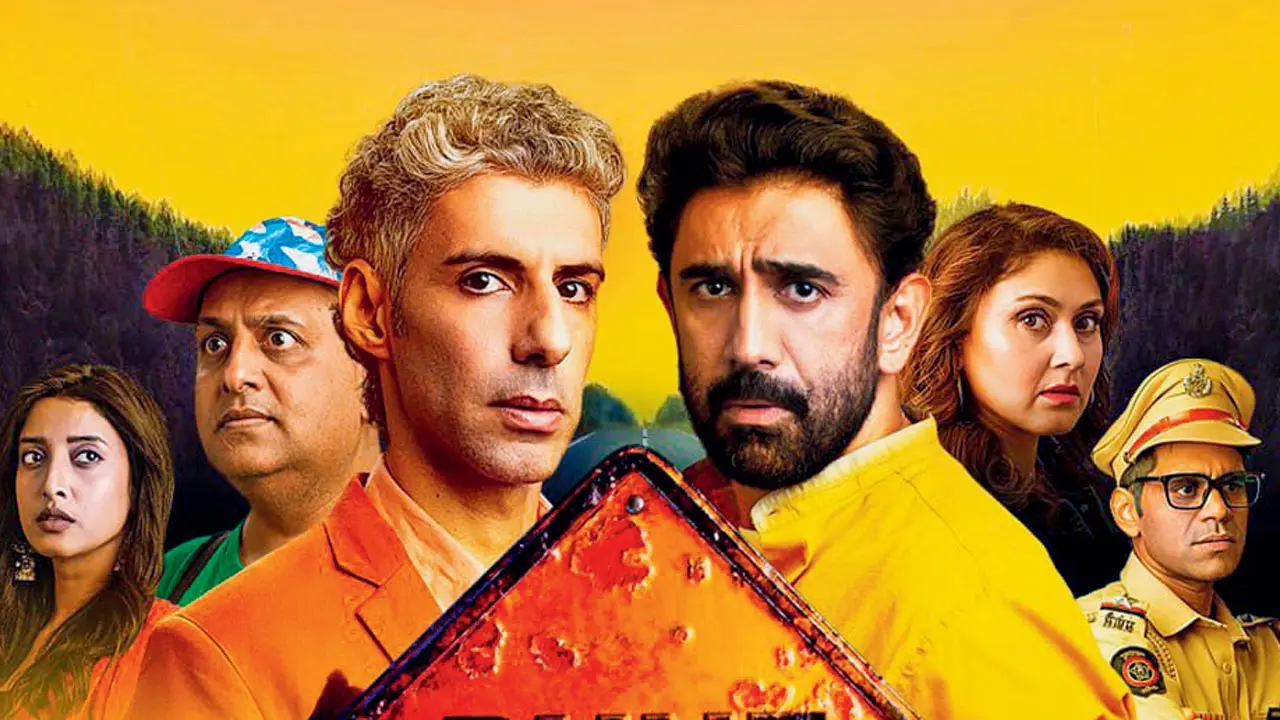 (From left) Jim Sarbh and Amit Sadh in the poster of Pune Highway