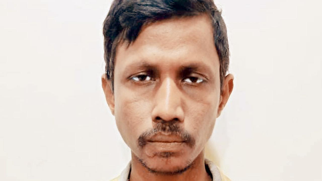The accused was identified as Ravi Rameshwar alias Ramdvar Chauhan. Pic/By Special Arrangement