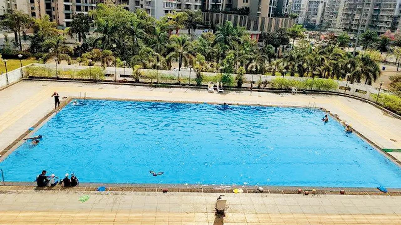 Ramsheth Thakur GymkhanaA bit far from Mumbai, but thanks to the Atal Setu, it’s getting crowded here. While the pool technically requires a member, regular swimmers report that if you build good rapport with the guards, they may let you in with a daily pass all summer. 
Time: 7 am to 11 am and 4 pm to 8 pm Price: Rs 250