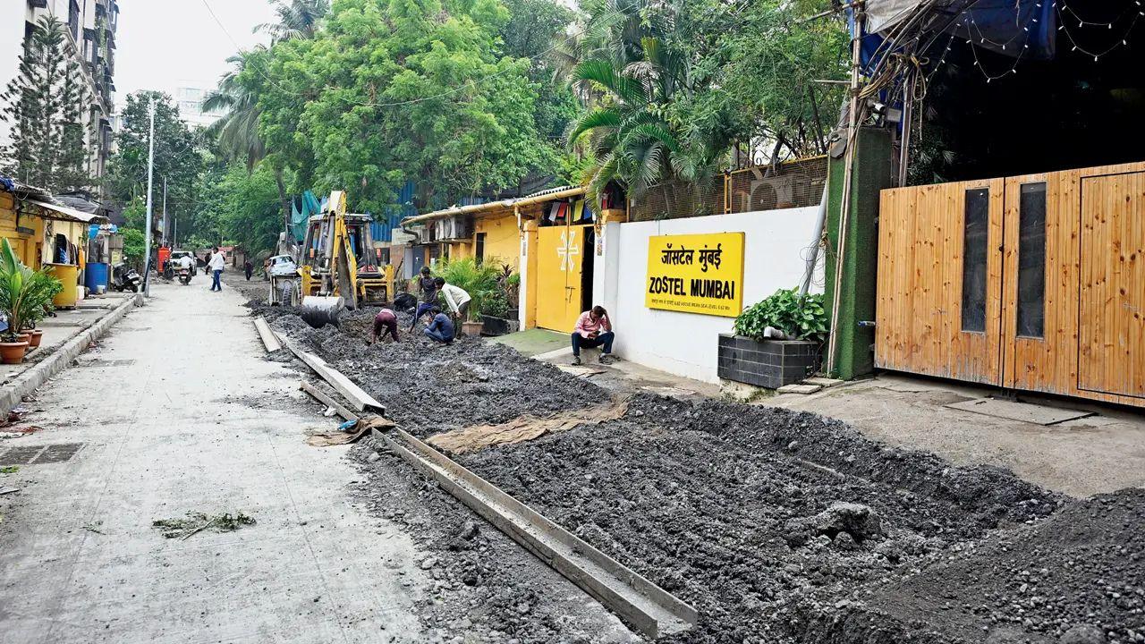 The Prime Academy road has been dug up for over two months. Only half is concreted, creating a 3-inch height difference