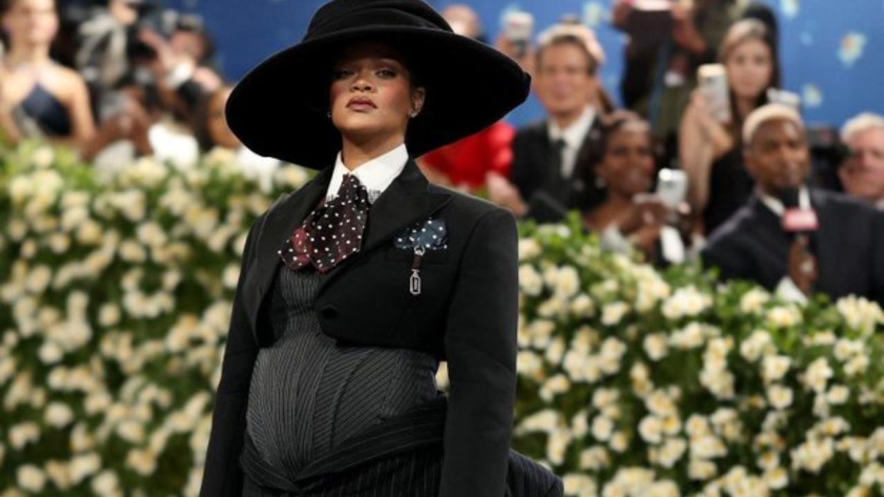 Met Gala 2025: Rihanna flaunts baby bump on the blue carpet