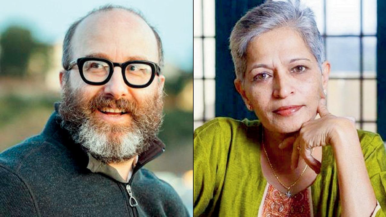 Rollo Romig; Gauri Lankesh. PICS  COURTESy/Eva Garmendia, FILE PIC