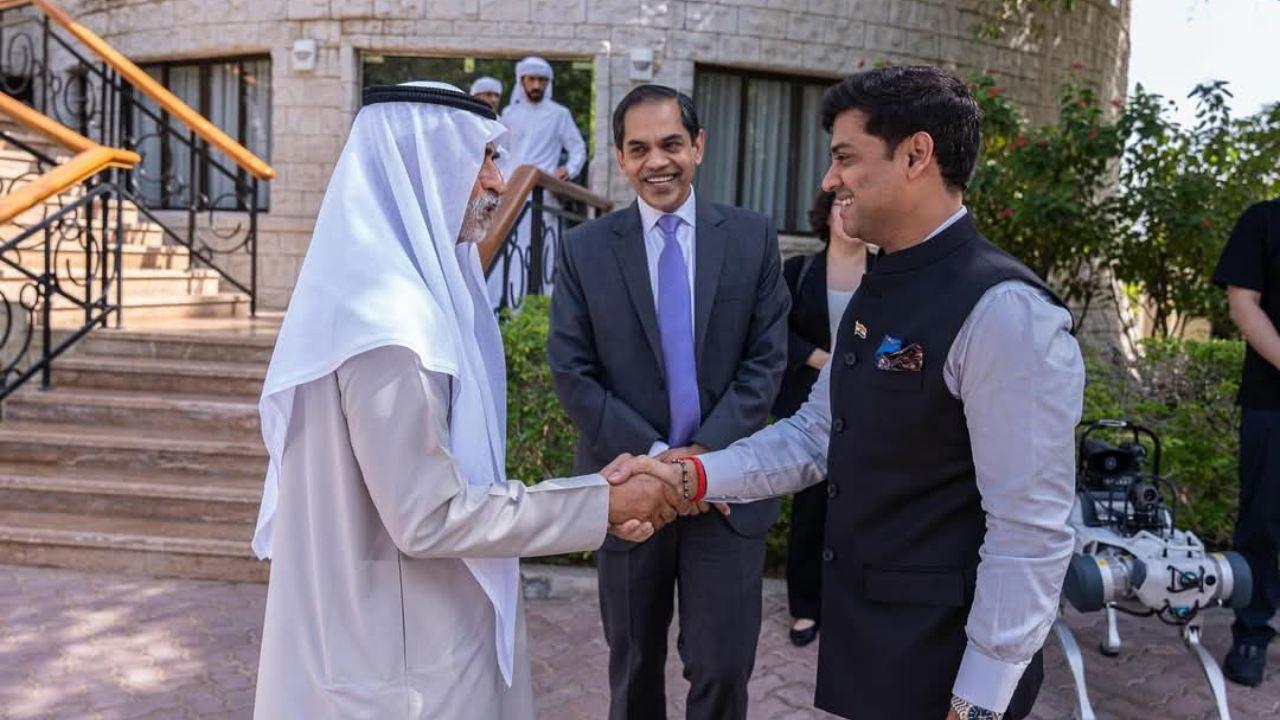The delegation met Sheikh Nahyan Mabarak Al Nahyan, Minister of Tolerance and Co-Existence