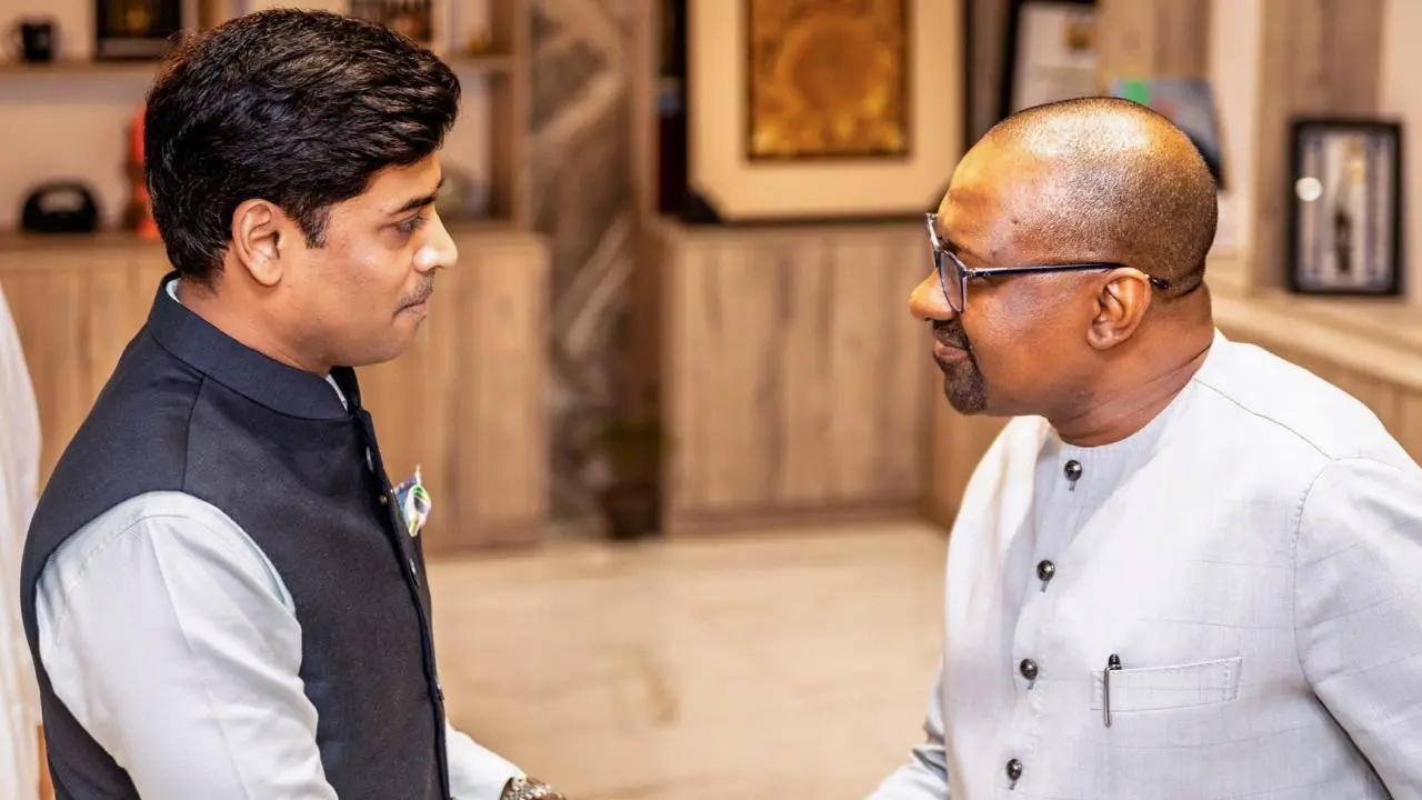 Shrikant Shinde leads Indian delegation in meeting with Sierra Leone VP