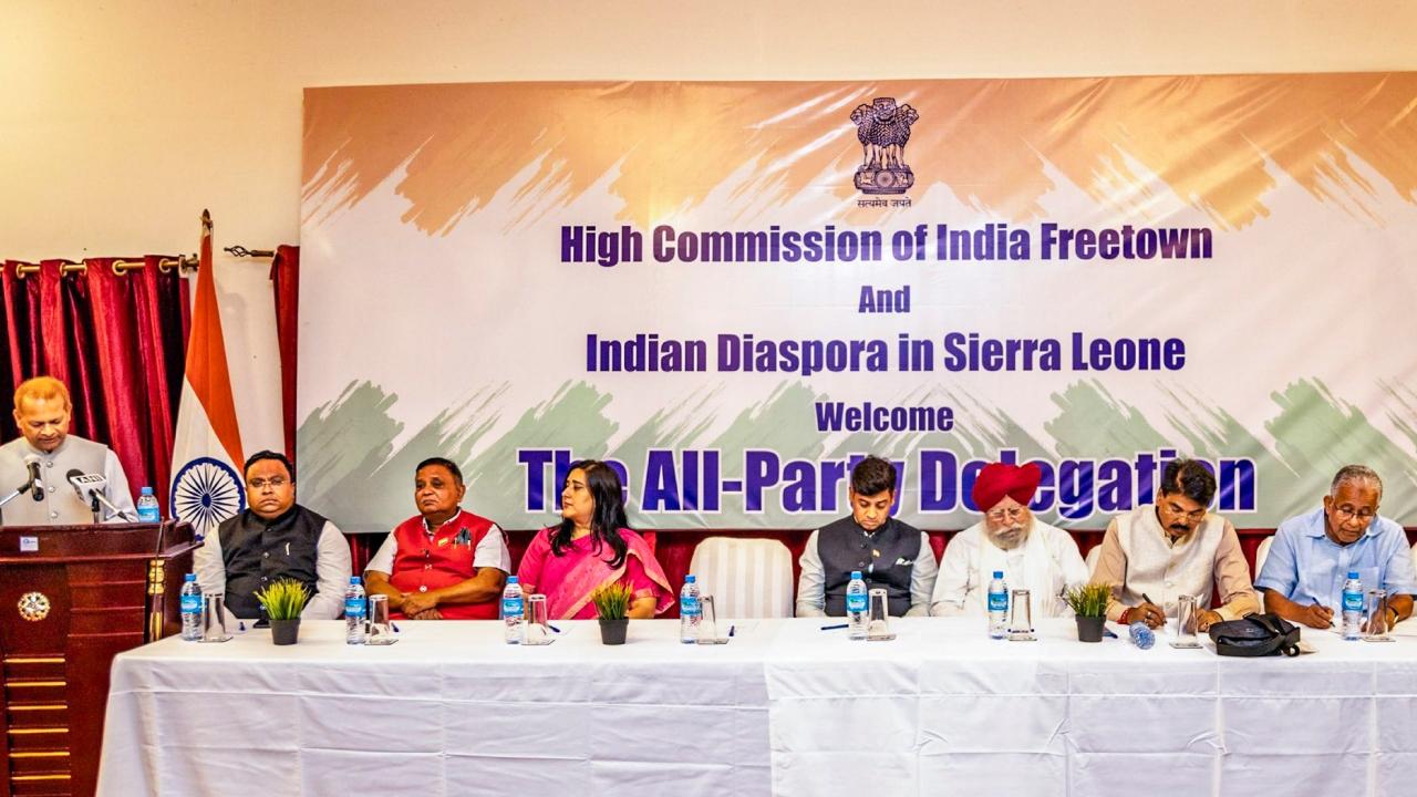 The Vice President also stated that he would pass on the Indian delegation's message to Sierra Leone President Julius Maada Bio. 