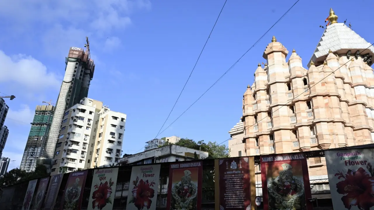 The temple located in Prabhadevi area of south Mumbai is a popular religious site that attracts a large number of devotees