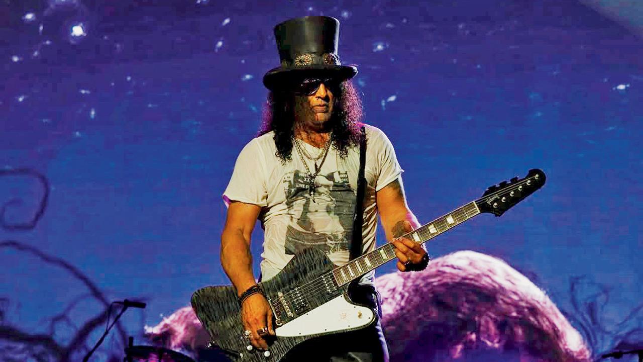 Saul Hudson aka Slash during a performance last year. Pic courtesy/Guns N Roses on Instagram