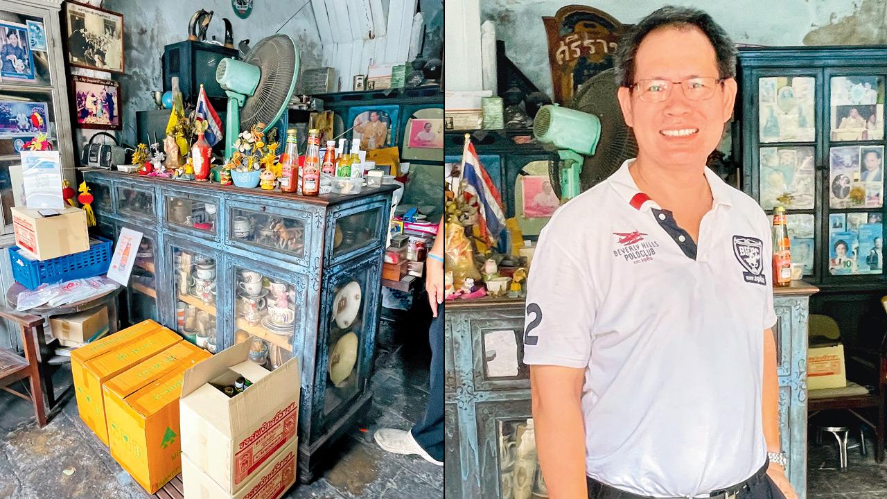 La tienda tenía el aspecto de la habitación de una abuela, llena de televisión antigua, fotografías, vajilla y otras posesiones preciadas que cuentan la historia de las generaciones pasadas.