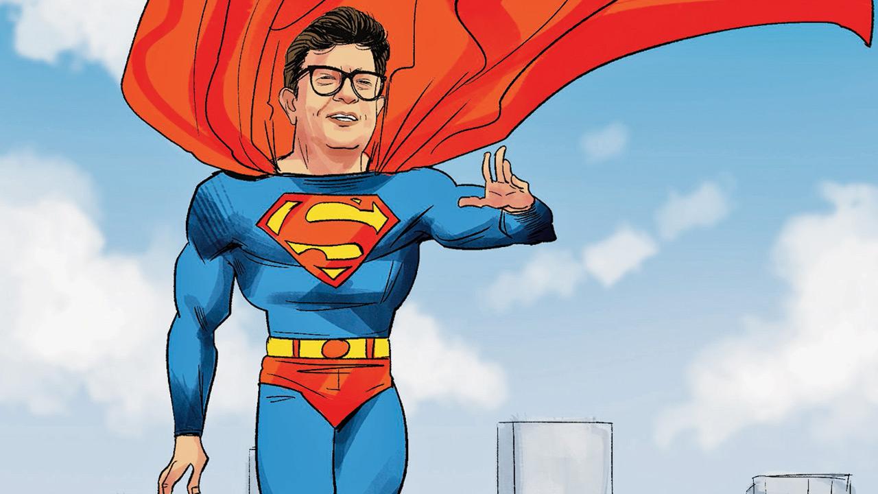 Super chef is Superman. After restraining the assailant, Dumasia went to the Gamdevi police station to ensure he didn’t escape. Illustration/Uday Mohite 