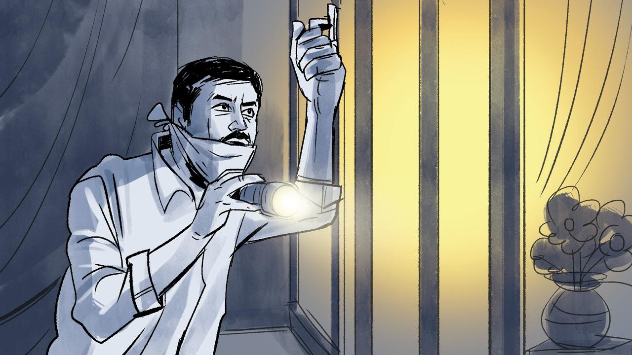 How cops nabbed the thief: After the FIR was registered on March 27; the accused fled to Shirdi disguised as a Sai palkhi pilgrim. Illustrations/Uday Mohite